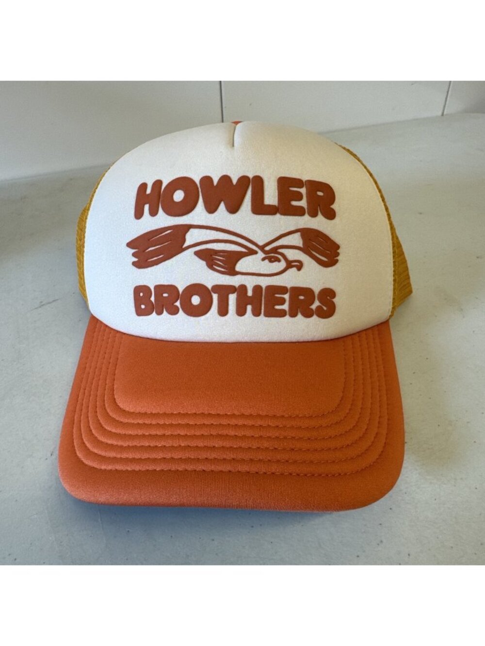 Howler Brothers Snapback Hat Cap Foam Dome Curved Bill Ducks Graphic Mesh
